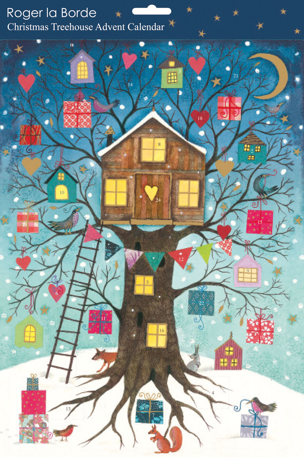 Adventi naptár poszter, Treehouse Blue - Roger la Borde