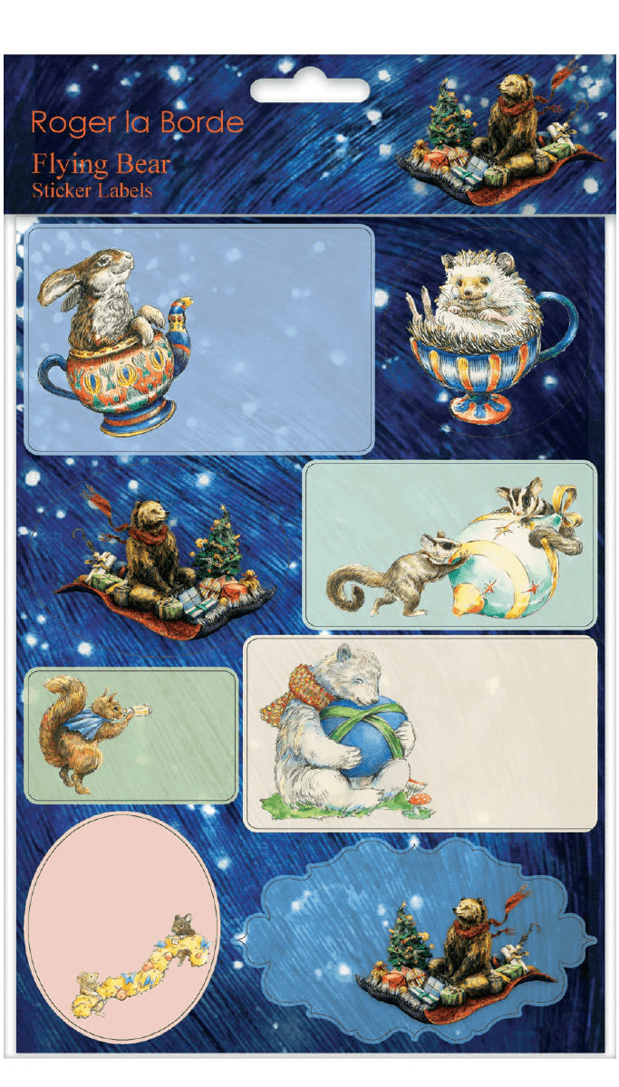 Karácsonyi matricák, Flying Bear - Roger la Borde